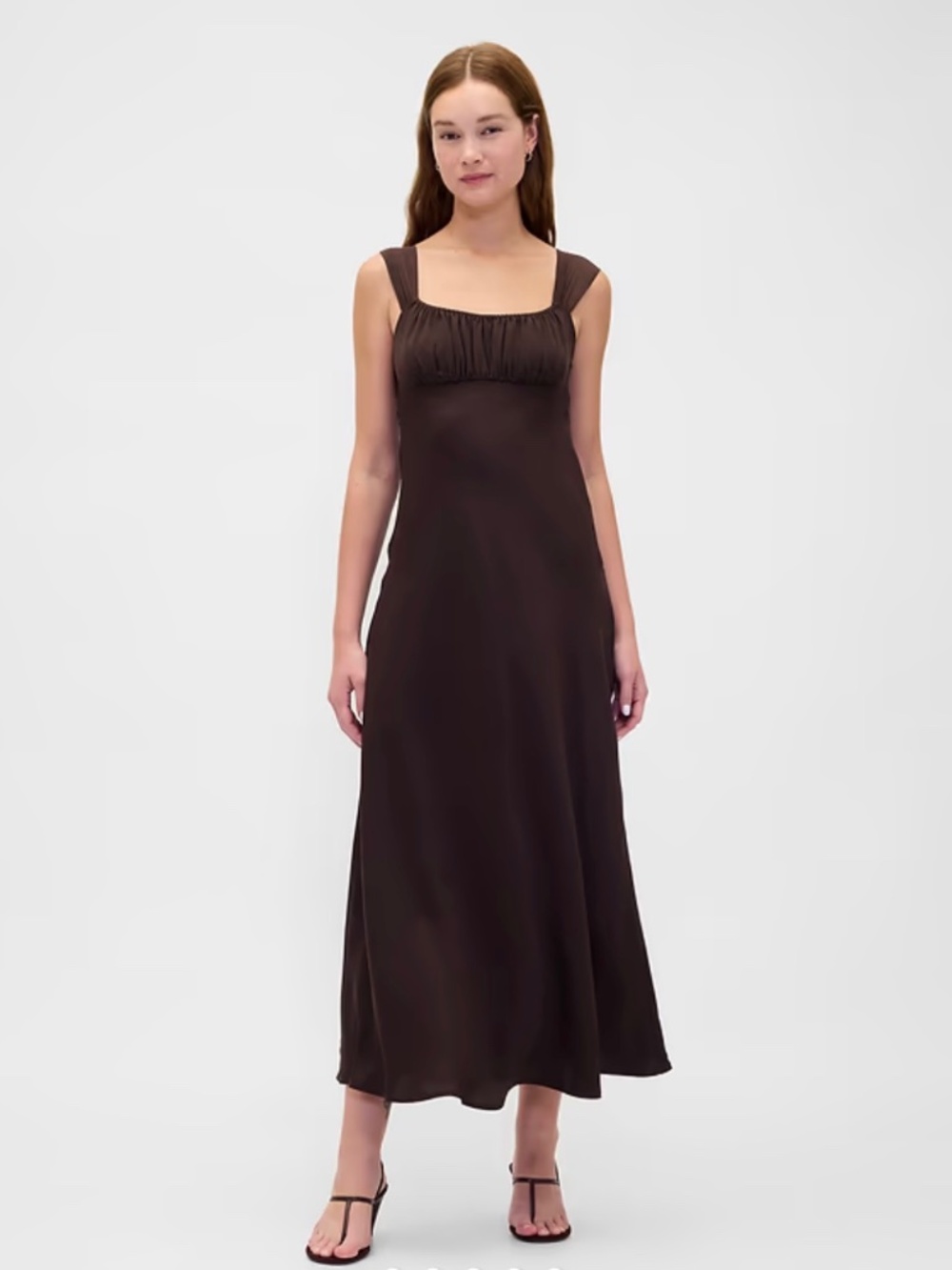 Brown maxi dress
